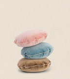Bomboloni Round Cushion in Pink Velvet