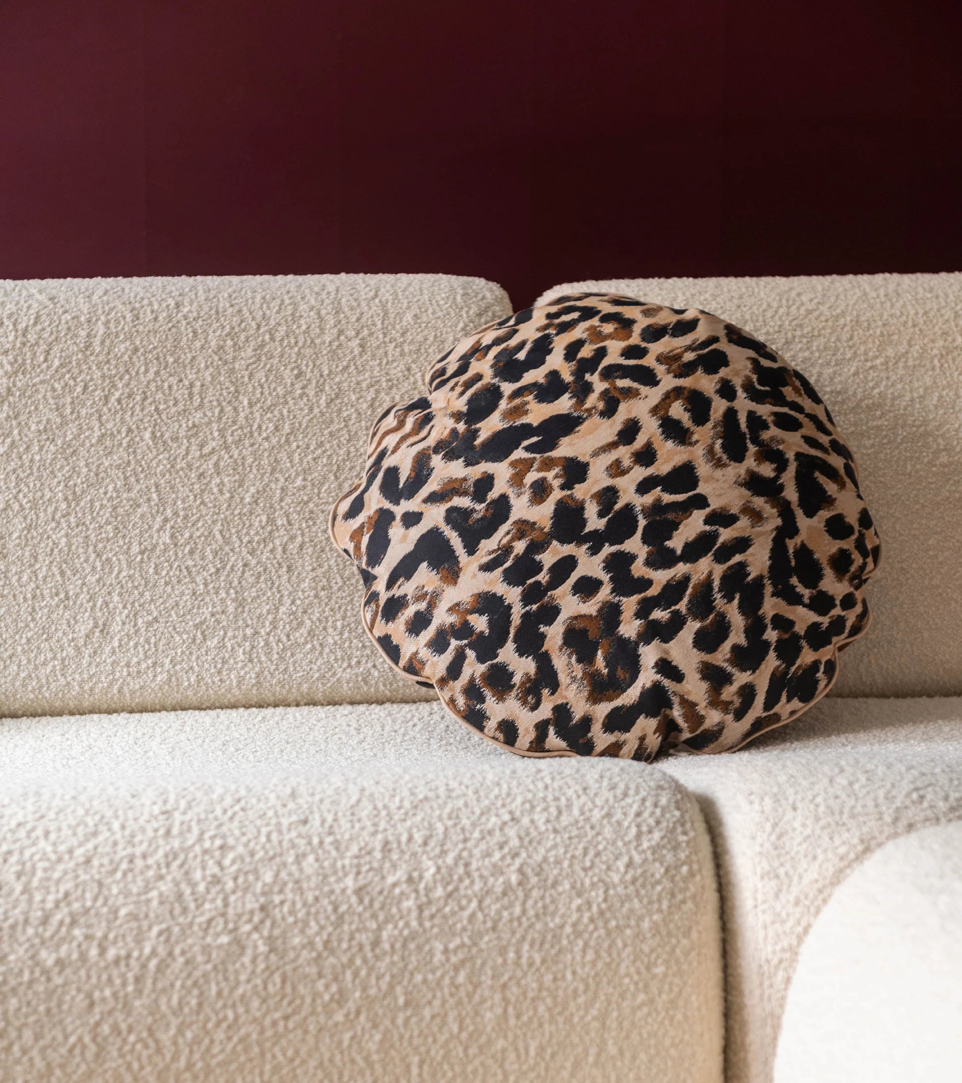 Bomboloni Leopard Round Cushion (Ø 47 cm)