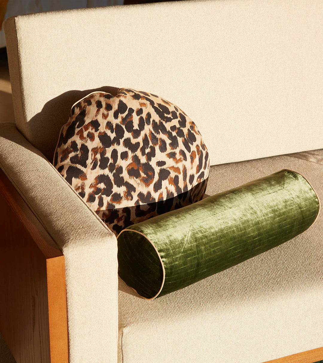 Bomboloni Leopard Round Cushion (Ø 47 cm)