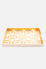 Garden Gate Lacquer Large Rectangle Tray