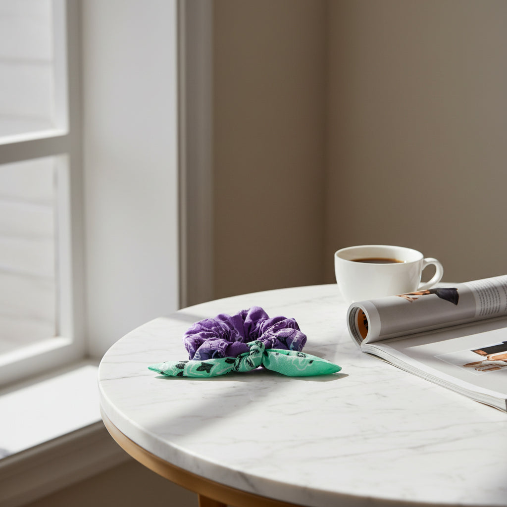 Call It Chouchou Lilas/ Mint Hair Scrunchie