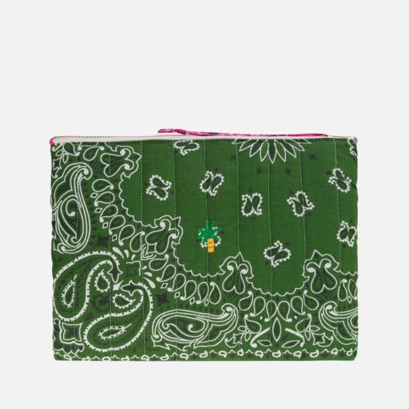 Call It Pochette Zippée Matelassé - حقيبة Palmiervert لنهاية الأسبوع/حقيبة فوشيا مبطنة بسحاب