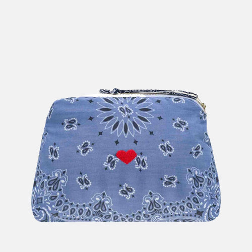 Call It Vanity Large - Coeurchambray/Navy Handcrafted Toiletry Bag
