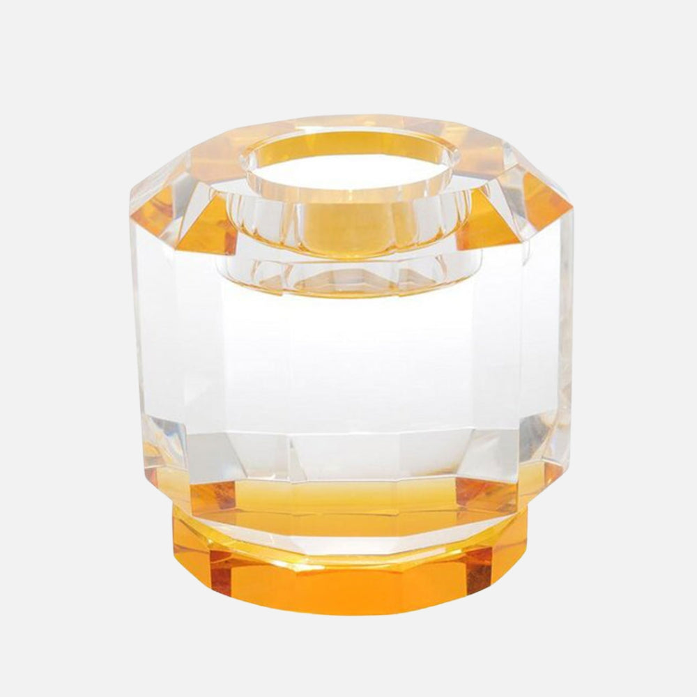 Abhika Crissy Candle Holder – Amber