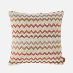 Capri Outdoor Cushion 40x40 cm with zig zag pattern