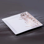 Dimlaj Kareem Large Square Plate (22K) gold gilded