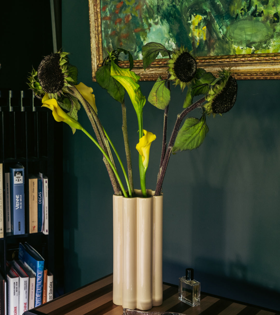 Duetto Solo Beige Vase