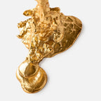 Drip Candle Holder Large – Gold Plated Aluminium