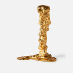 Drip Candle Holder Large – Gold Plated Aluminium