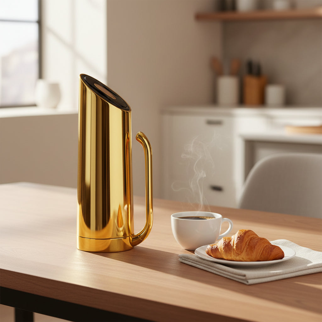 Ellipse Stainless Steel Thermos 0.8L – Mirror Finish