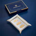 Lips Valet Tray - Porcelain Catchall with Gold Accents
