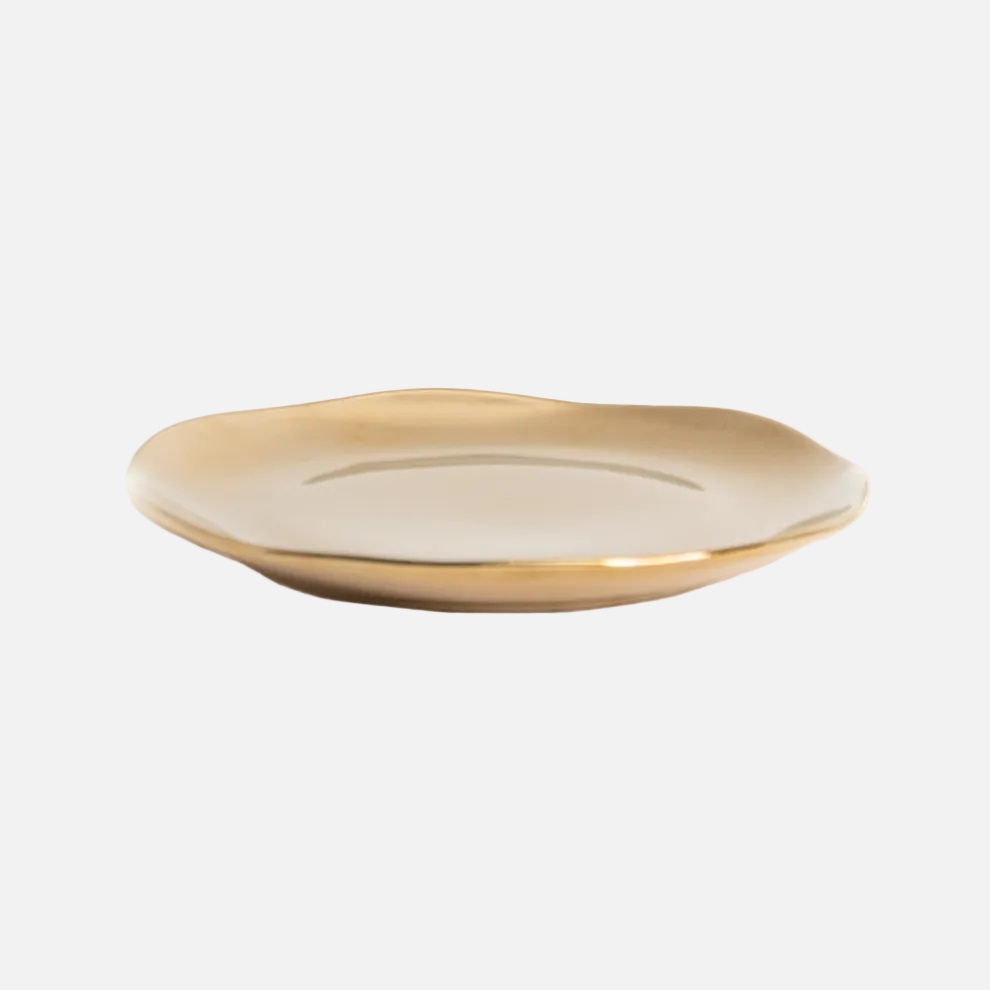 Porcelain Underplate Gold – (30.5 cm)