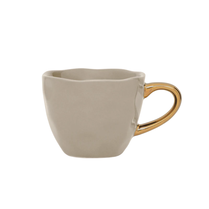 Good Morning Cappuccino & Tea Cup with Plate Set of 4 – Gray Morn