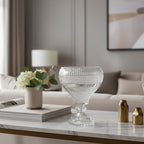 وعاء مزخرف متوهج مقاس 29 سم مع قاعدة للمنزل