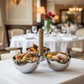 حامل بوفيه هيرميويكر ثلاثي الطبقات