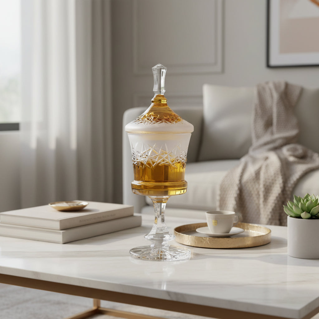 Hoarfrost Crystal Decorative Box 39.5cm – Amber