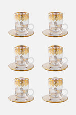 Horse Amber Tea Cups - Set of 6