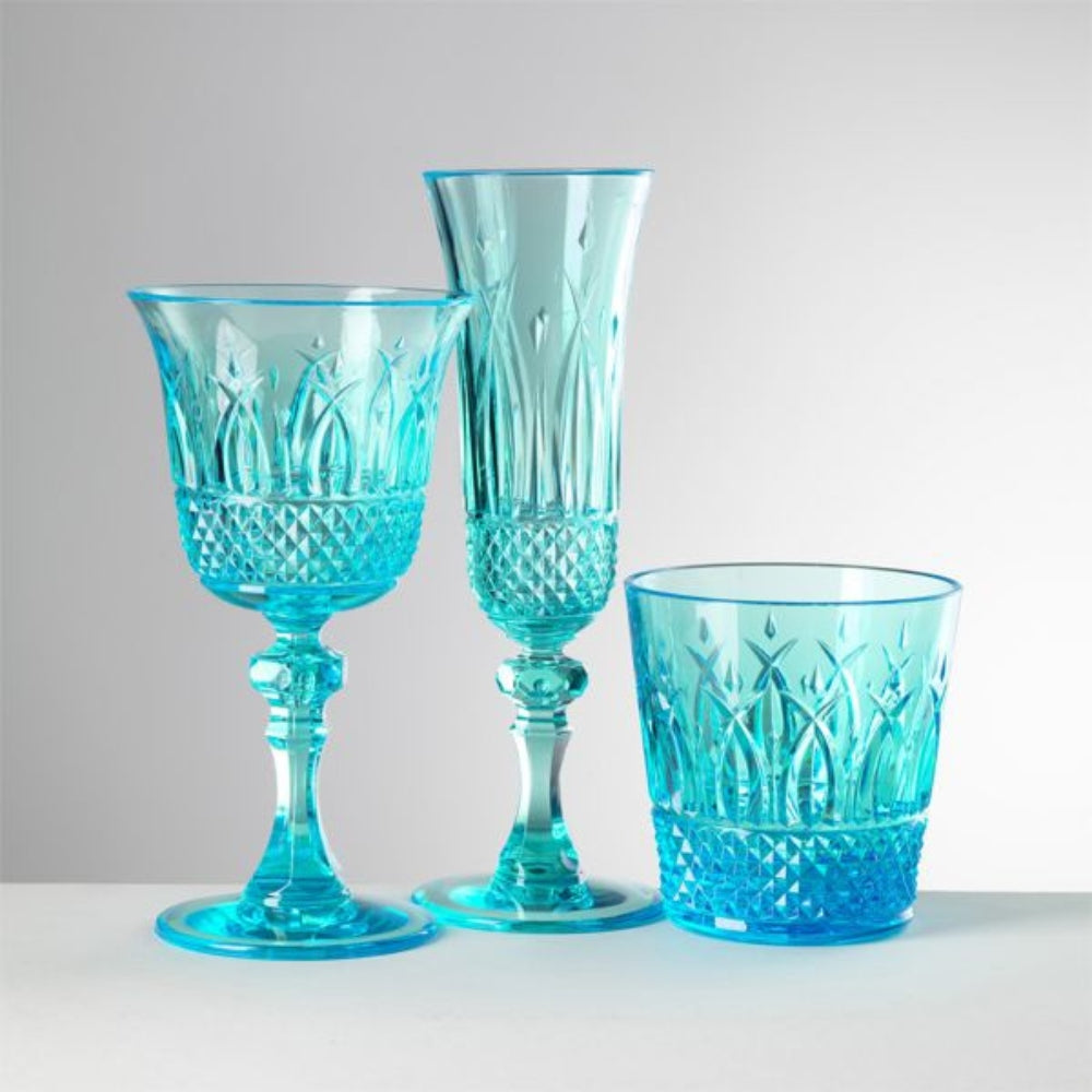Nuova Italia Turquoise Acrylic Wine Glass