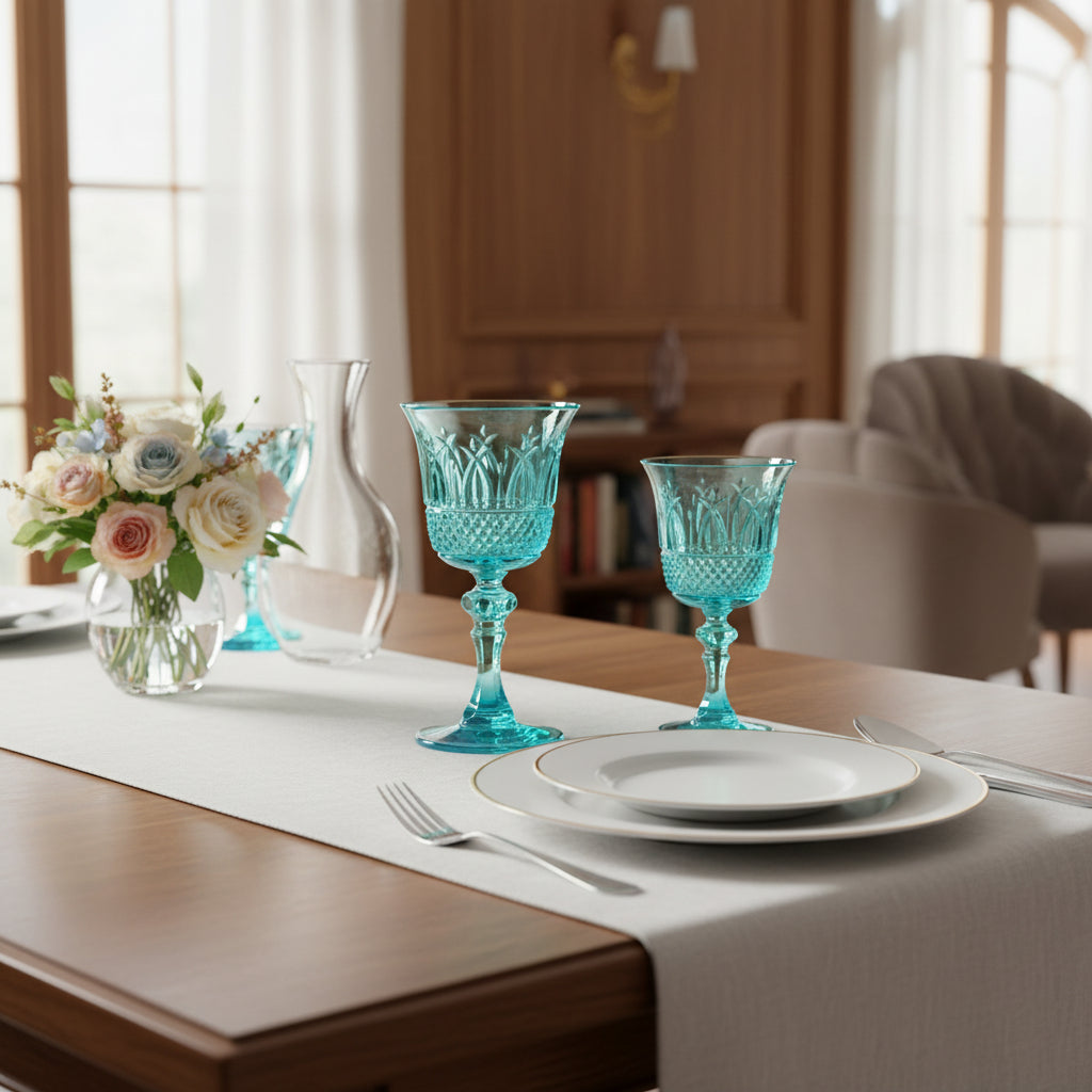 Nuova Italia Turquoise Acrylic Wine Glass