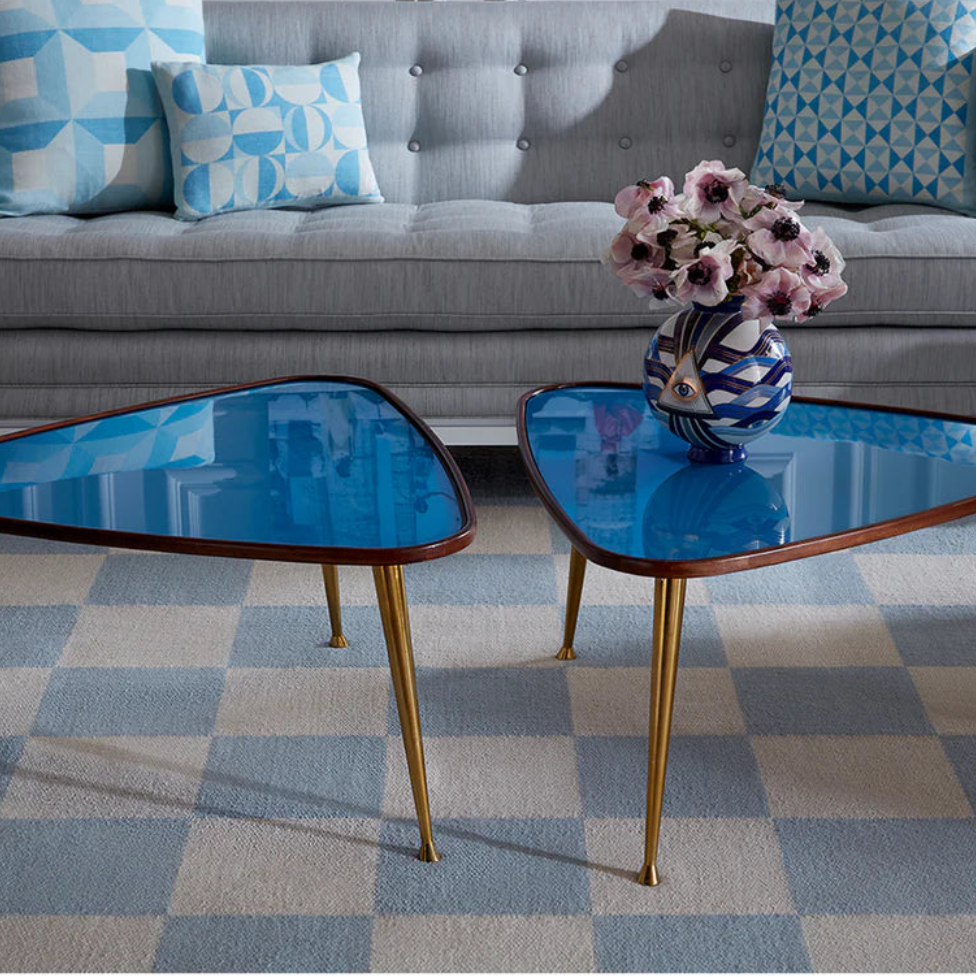 Druggist Eye Vase - Blue & Gold Porcelain Decorative Art Vase