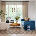 Como Scalloped Urn - Marbleized Acrylic