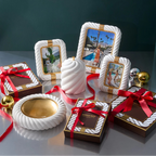 Geneva Porcelain Decorative Box with Gold Pull