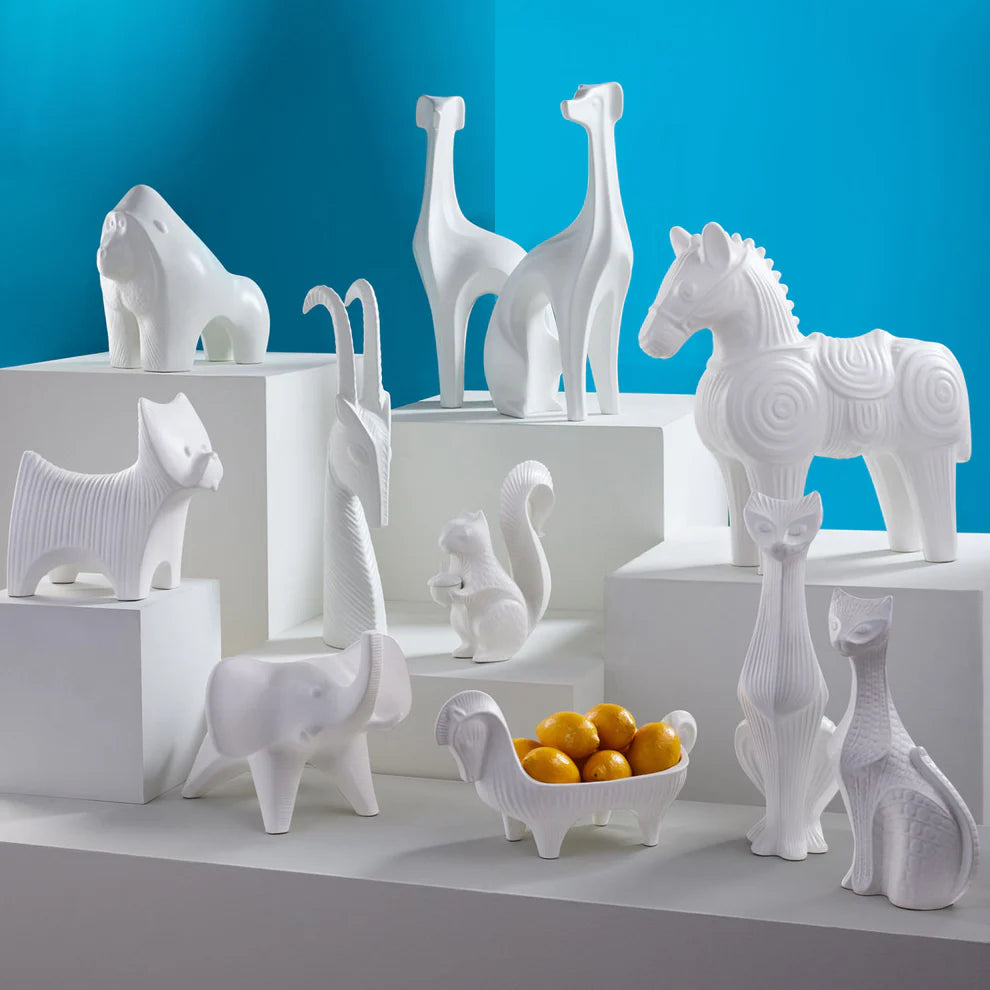 Menagerie Large Horse Sculpture - White