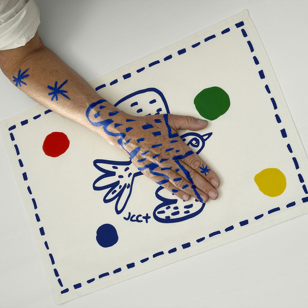 Set of 2 assorted placemats: Bird + Sun - L'Archipel Sentimental