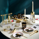 Chambeige Eye Tray – Brass & Mirrored Glass Decorative Tray