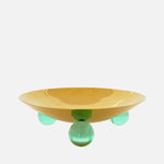 Globo Tripod Decorative Bowl – Brass & Acrylic Centerpiece