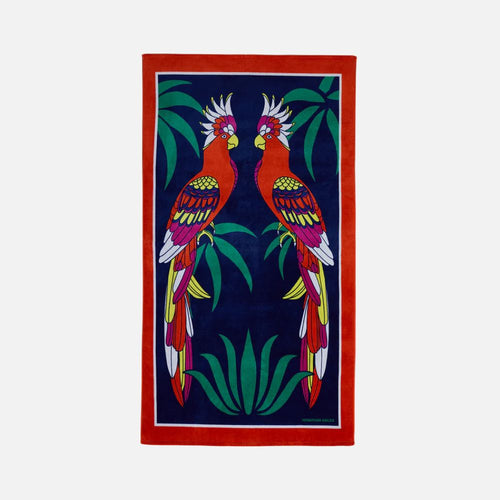 Ja Parrots Beach Towel - 40" X 70" for Decor__x0026__Living