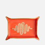 Snake Valet Tray - Porcelain with Gold Accents