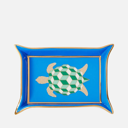 Turtle Valet Tray – Blue Porcelain