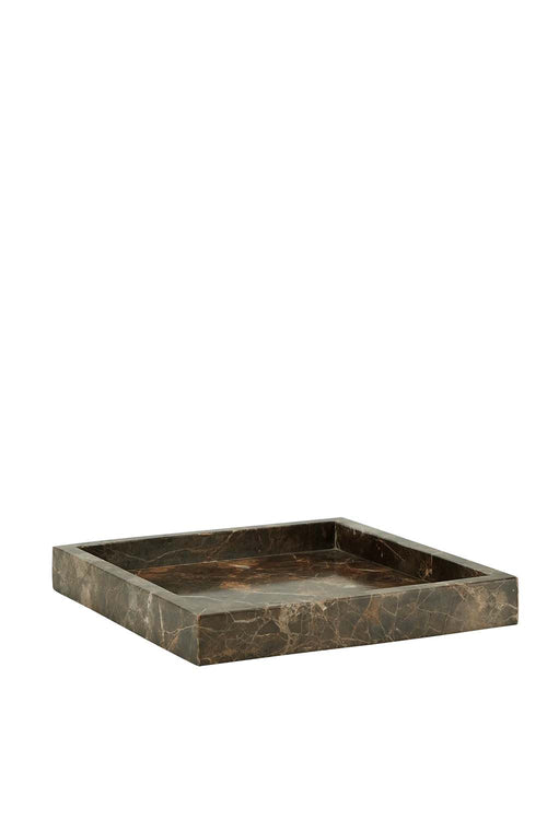 Jilly Square Marble Tray, 30x30cm