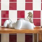 تمثال صغير لسنوبي وودستوك - أبيض/ذهبي