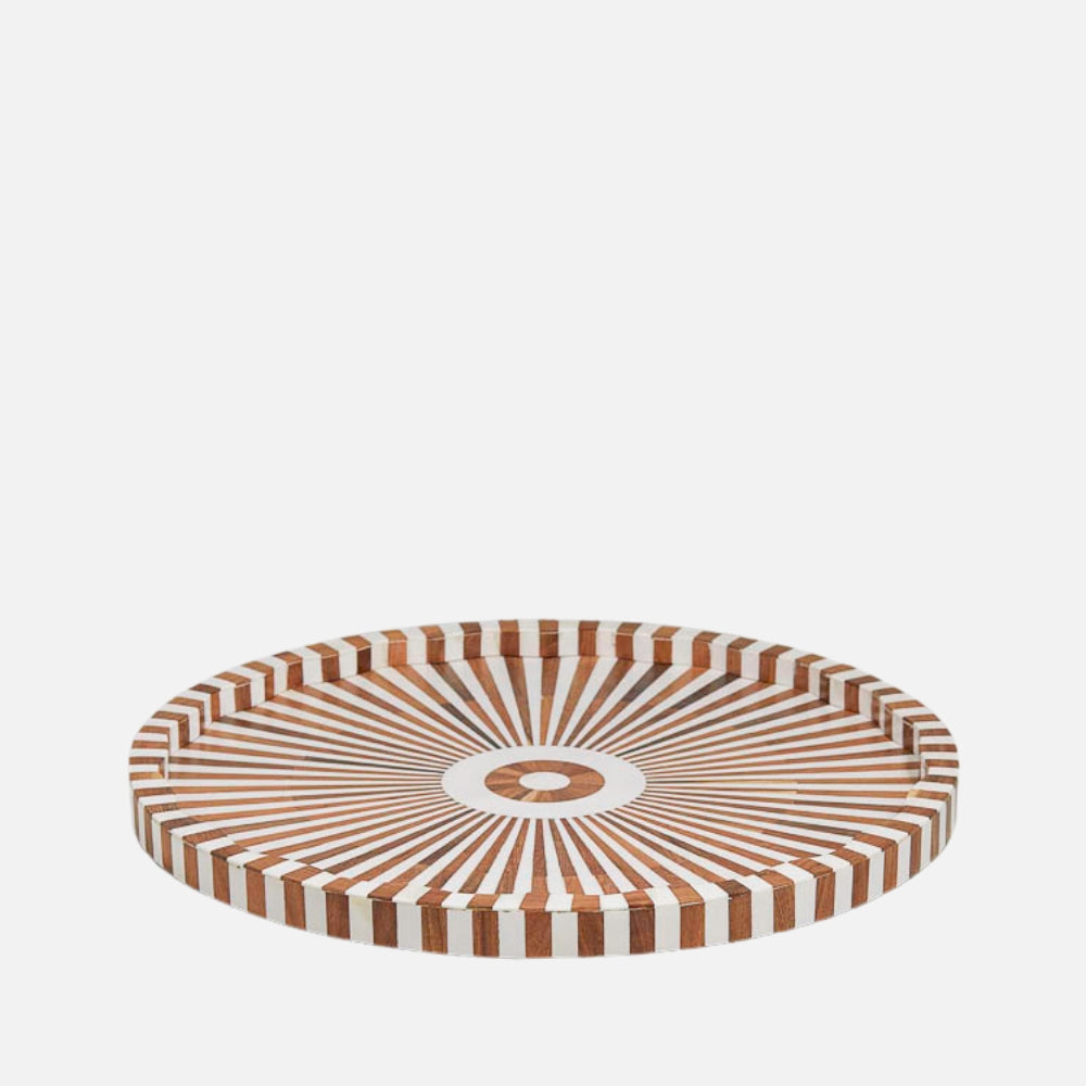 Lyra Inlay Tray Large – Handcrafted Decorative Tray