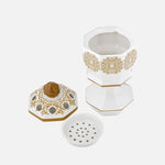 مبخرة مع صينية وغطاء للمنزل