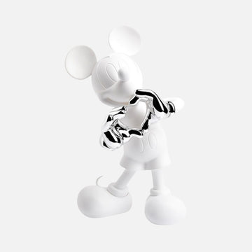 Mickey With Love Small Figurine - White/Silver