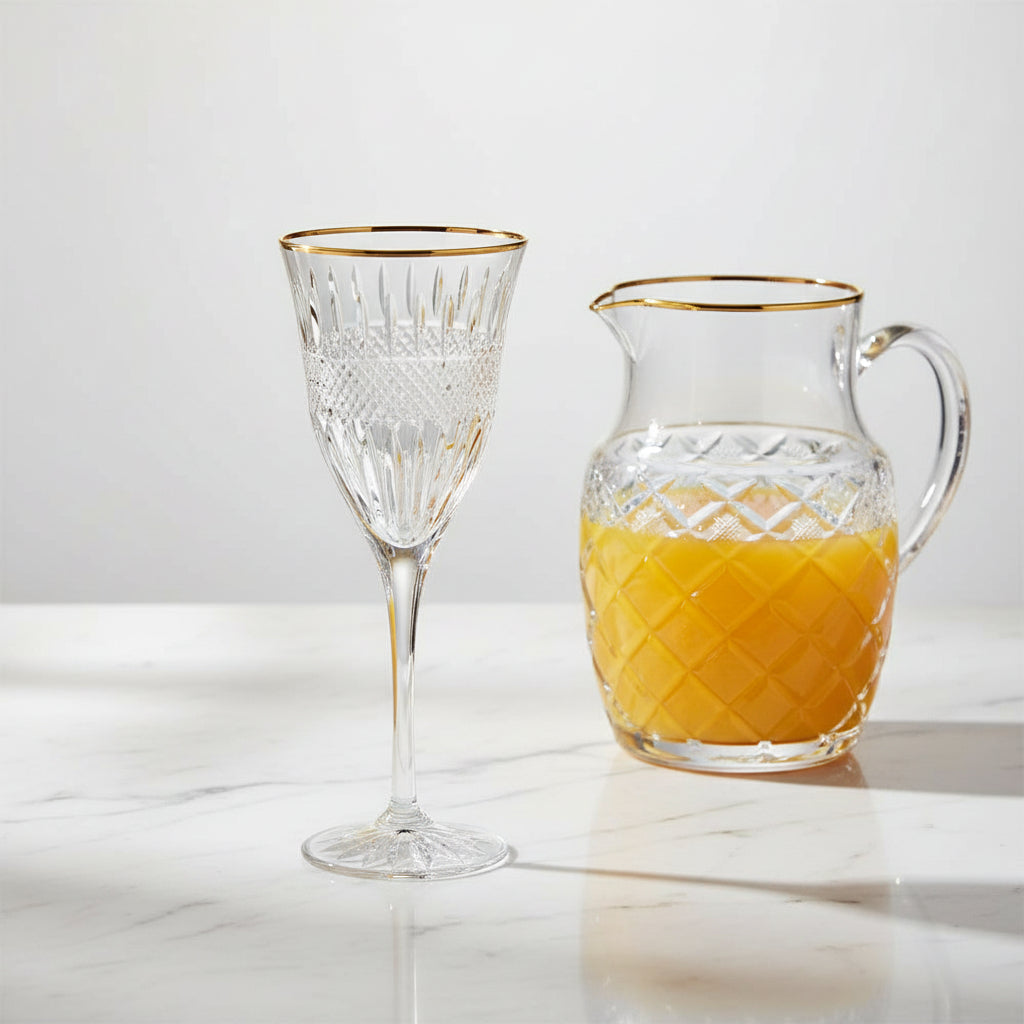 Wine Goblet with Gold Rim – Celebrate &amp; Gift Edition