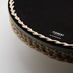 Orsay Rattan Round Tray Ivory (Large)