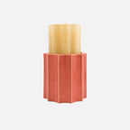 Duetto Vase – Amber Yellow & Terracotta