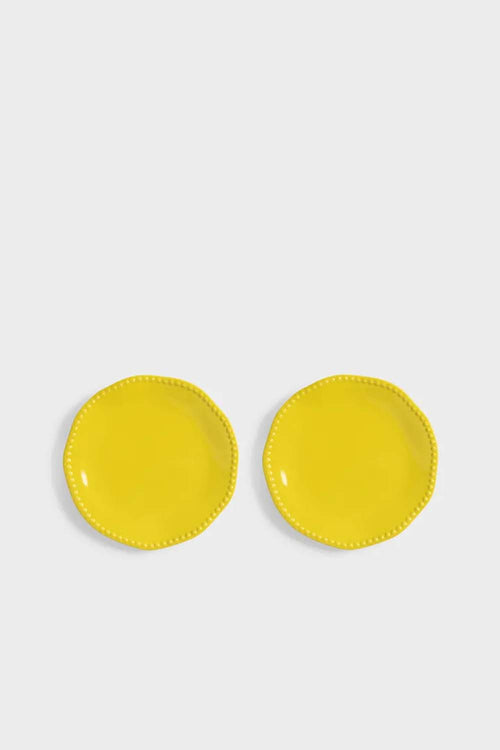 Perle Yellow Plate, 27cm, Set of 2