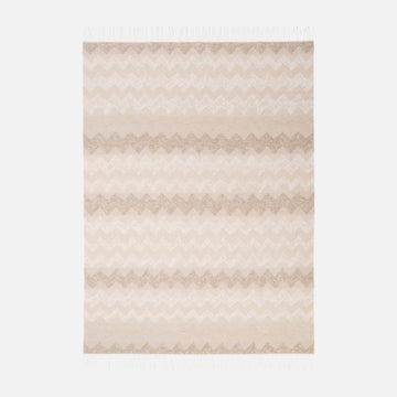 Plaid Gessetti 130x190 cm in wool blend zig zag