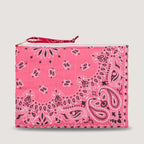 Coeur Zipper Pouchette, Strawberry