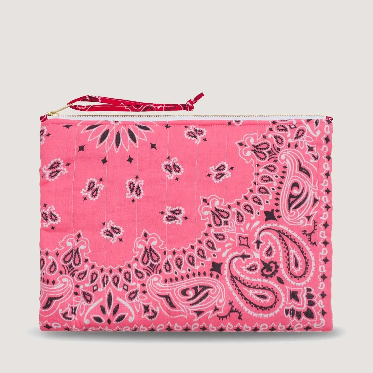 Coeur Zipper Pouchette, Strawberry