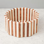 Lyra Inlay Decorative Bowl – Acacia Wood