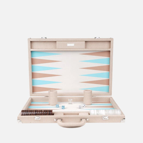 Sand Beige Lizard Large Backgammon