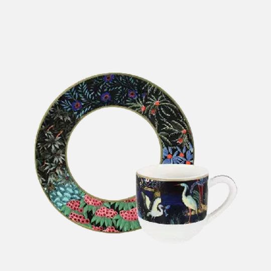 Set of 2 coffee cups & saucers - The Palace Garden