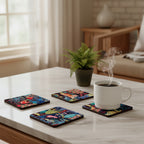 مجموعة من 4 قواعد أكواب - حديقة القصر