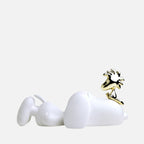 تمثال صغير لسنوبي وودستوك - أبيض/ذهبي